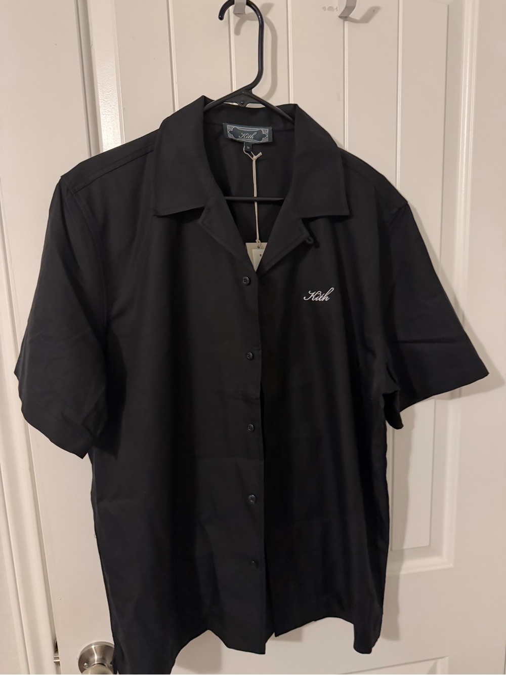 Kith Black Short-Sleeve Camp Collar Button-Up Shirt